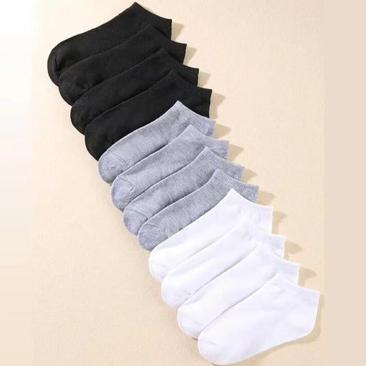 Breathable Deodorant Men's Low Cut Ankle Socks - 10/20/30/40/50 Pairs