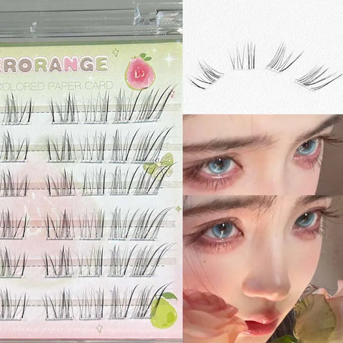 Self-Adhesive False Eyelashes - Easy-to-Use DIY Natural Curling Clusters