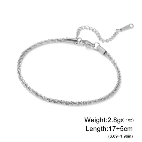 Skyrim Stainless Steel Gold Color Bracelet - Trendy Minimalist Jewelry for Women