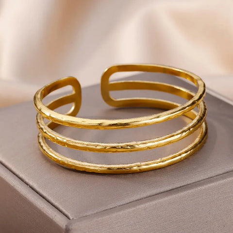 Vintage Snake Bangle Bracelet for Women - Stainless Steel Animal Aesthetic Jewelry
