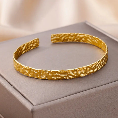 Vintage Snake Bangle Bracelet for Women - Stainless Steel Animal Aesthetic Jewelry