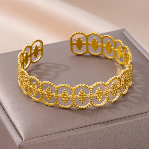 Vintage Snake Bangle Bracelet for Women - Stainless Steel Animal Aesthetic Jewelry