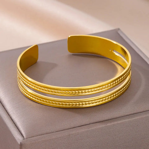Vintage Snake Bangle Bracelet for Women - Stainless Steel Animal Aesthetic Jewelry