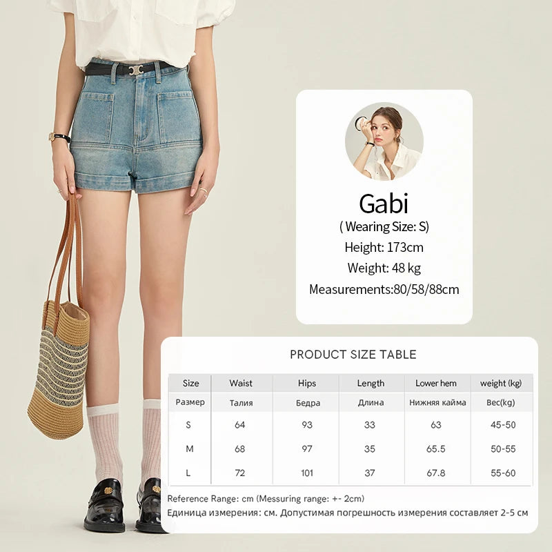 MISHOW Women's High Waist Denim Shorts