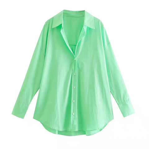 MUJER Women Multicolour Button Up Shirt