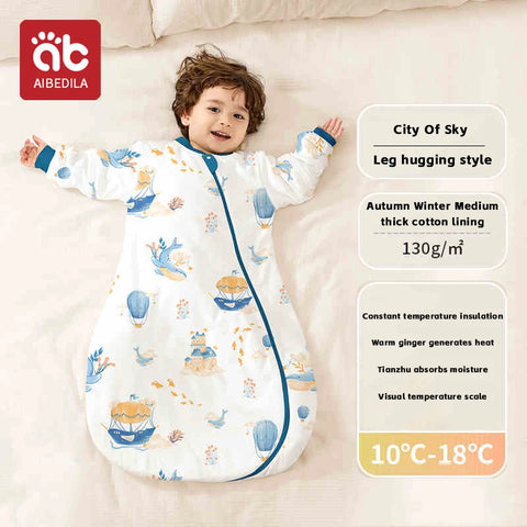 AIBEDILA Baby Sleeping Bag Cartoon Pajamas