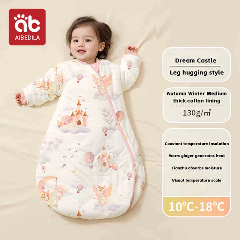 AIBEDILA Baby Sleeping Bag Cartoon Pajamas