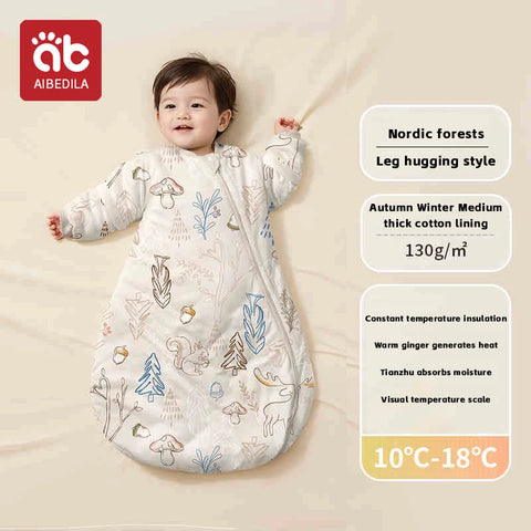 AIBEDILA Baby Sleeping Bag Cartoon Pajamas