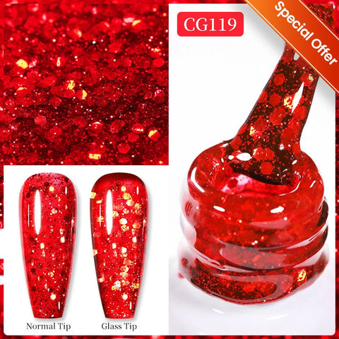BORN PRETTY 10ml Matte Red Nail Gel Polish