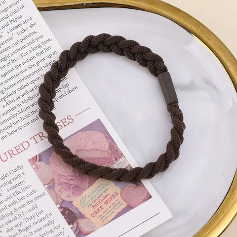 High Elasticity Solid Color Hair Bands for Women and Girls - 1-10PCS