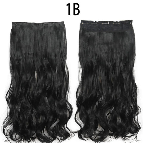 Long Straight Hairstyle 5 Clip Natural Hair Extension