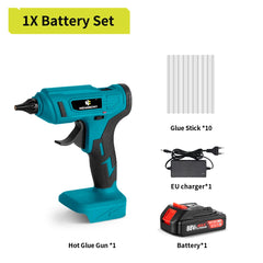 NEWBENY 280°C Cordless Hot Glue Gun – 11mm with 10 Glue Sticks for DIY & Repairs, Compatible with Makita Battery Pin