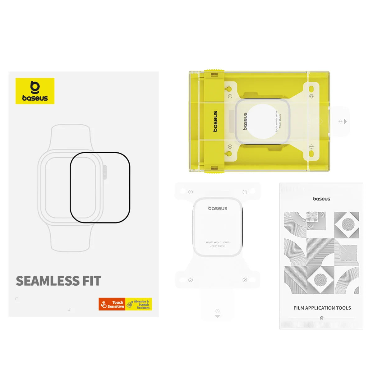 Baseus Hydrogel Screen Protector for Apple Watch Series 10-4, SE, Ultra 2, 49mm & 40-46mm - Ultimate Protection