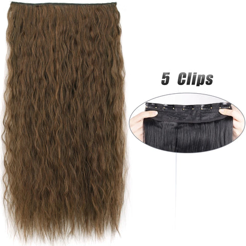 Synthetic 5 Clip In Hair Extensions 80CM - Long Straight Hairpiece