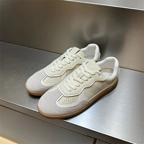 FEDONAS 2025 New Women Suede Leather Sneakers