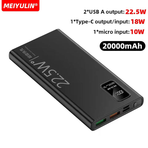 50000mAh Power Bank – USB-C Fast-Charge External Battery