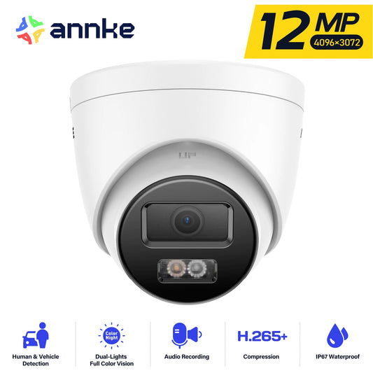 ANNKE 12MP Outdoor Smart Dual Light PoE Security Camera