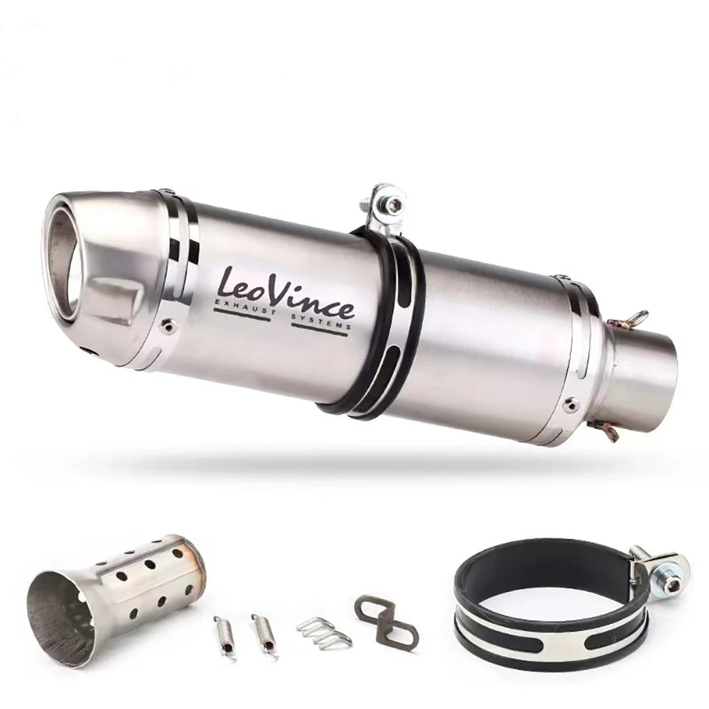 51mm Motorcycle Exhaust Muffler Pipe LeoVince Escape Moto