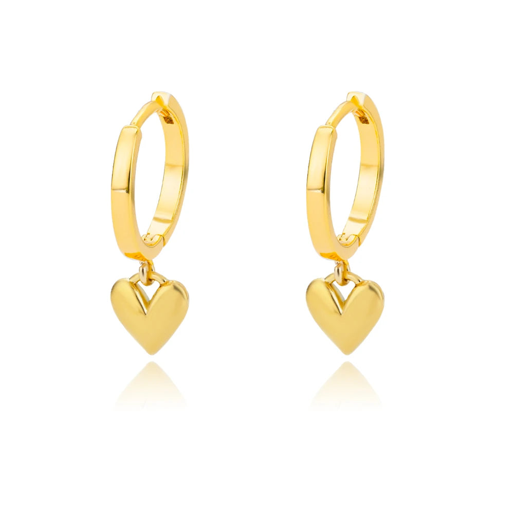 Colorful Heart Earrings for Women - Stainless Steel Enamel Metal Heart Studs | Perfect Gift for Valentine’s Day