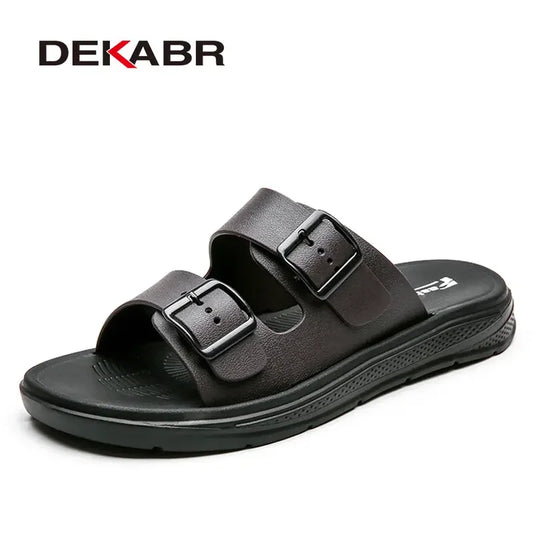 DEKABR Leichte Hausschuhe für Herren – modische Flip-Flops 