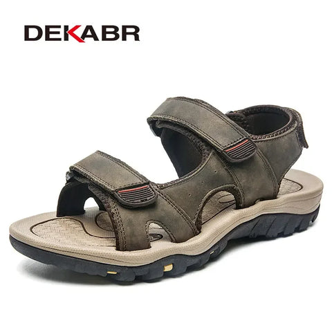 DEKABR Herrensandalen – Sommer-Freizeitschuhe mit offener Spitze 