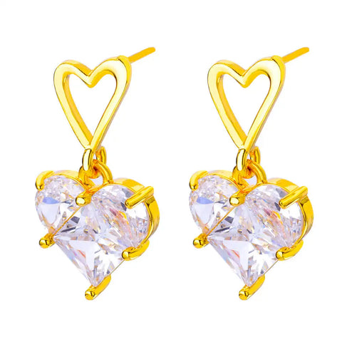 Colorful Heart Earrings for Women - Stainless Steel Enamel Metal Heart Studs | Perfect Gift for Valentine’s Day