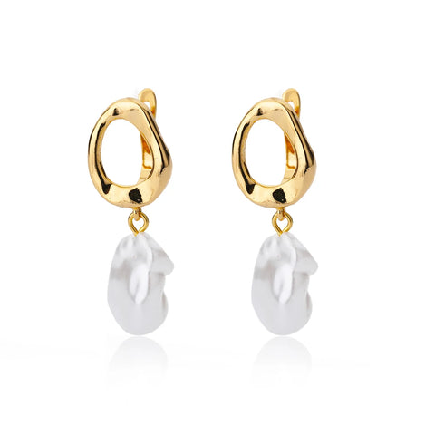 Hollow Zircon Heart Earrings for Women - Luxury Stainless Steel Geometric Jewelry Gift