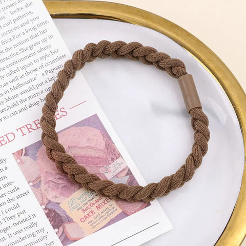 High Elasticity Solid Color Hair Bands for Women and Girls - 1-10PCS