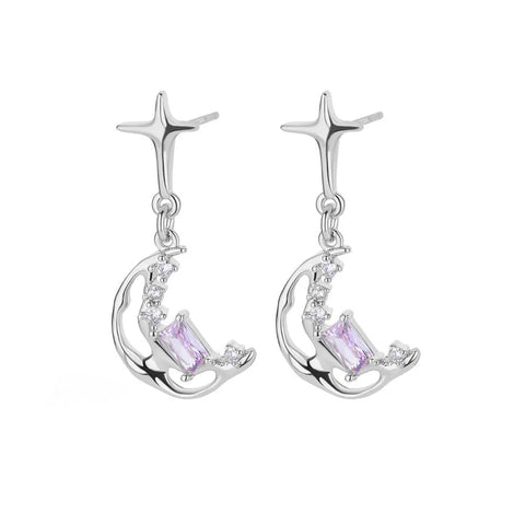 Zircon Starfish Stud Earrings for Women - Gold Stainless Steel Statement Jewelry Gift