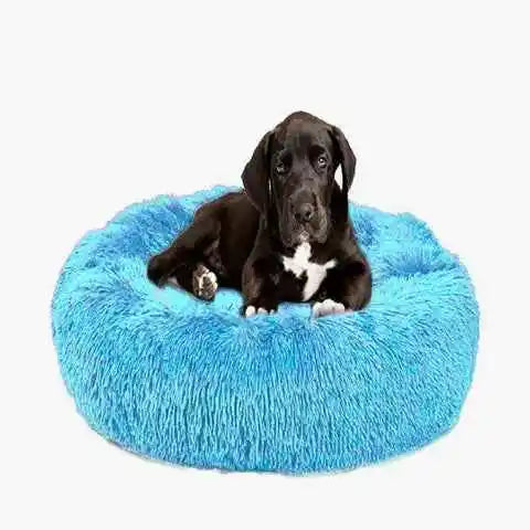 Luxury Plush Dog Bed - Large Washable Pet Furniture for Comfort