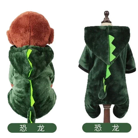 Soft Warm Fleece Dog Jumpsuits for Small Dogs, Puppies, and Cats - Cozy Hoodies for Chihuahua and Yorkshire Terriers