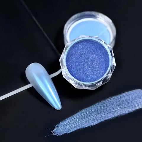 Pearl Aurora Nail Powder - Purple Pink Blue Chrome Glitter