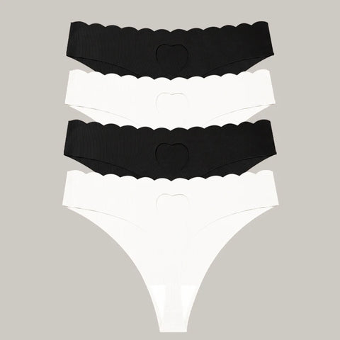 FINETOO 4pcs Women's Seamless Panties