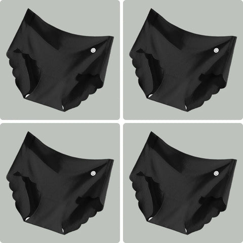 4 stuks ultradunne, naadloze damesslipjes van ijszijde