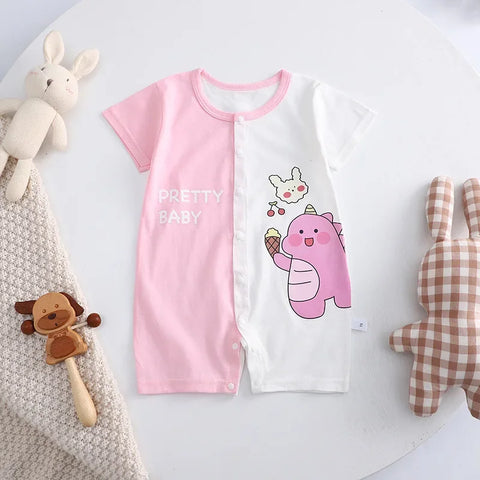 Cotton Summer Romper for Newborns