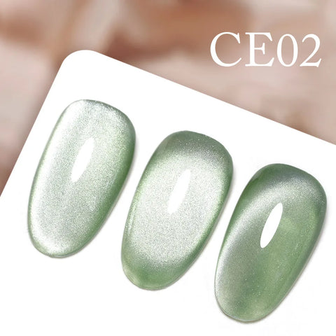 CANNI Long Wear No-Wipe Topcoat & Crystal Magnetic Cat Eye Gel