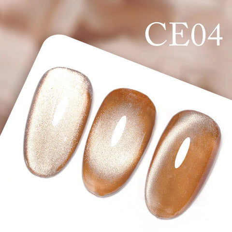 CANNI Long Wear No-Wipe Topcoat & Crystal Magnetic Cat Eye Gel