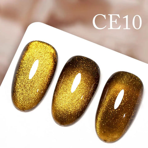 CANNI Long Wear No-Wipe Topcoat & Crystal Magnetic Cat Eye Gel