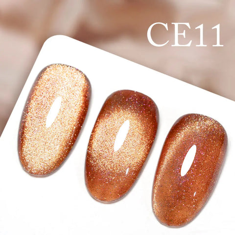 CANNI Long Wear No-Wipe Topcoat & Crystal Magnetic Cat Eye Gel