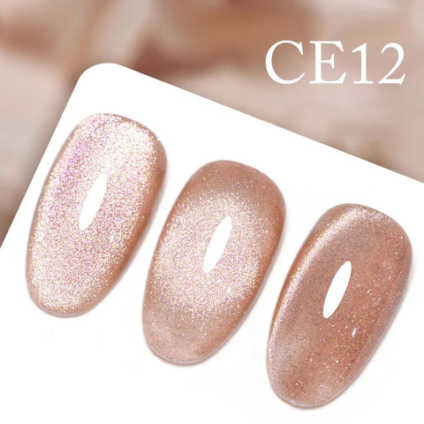 CANNI Long Wear No-Wipe Topcoat & Crystal Magnetic Cat Eye Gel