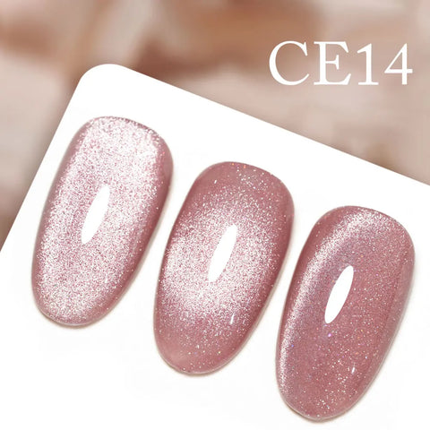 CANNI Long Wear No-Wipe Topcoat & Crystal Magnetic Cat Eye Gel