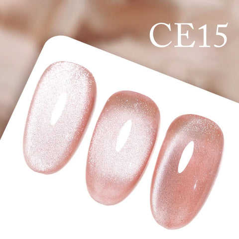 CANNI Long Wear No-Wipe Topcoat & Crystal Magnetic Cat Eye Gel