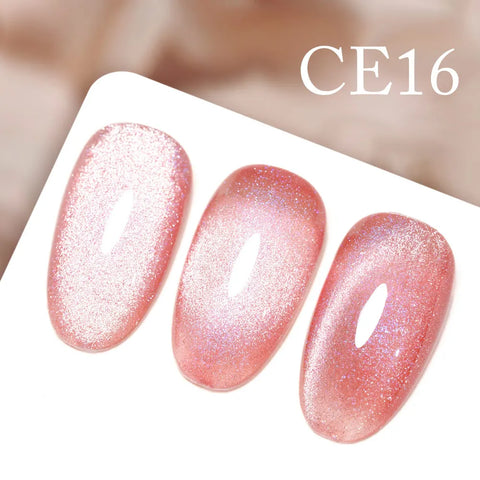 CANNI Long Wear No-Wipe Topcoat & Crystal Magnetic Cat Eye Gel