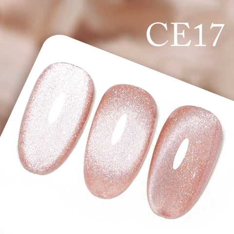 CANNI Long Wear No-Wipe Topcoat & Crystal Magnetic Cat Eye Gel