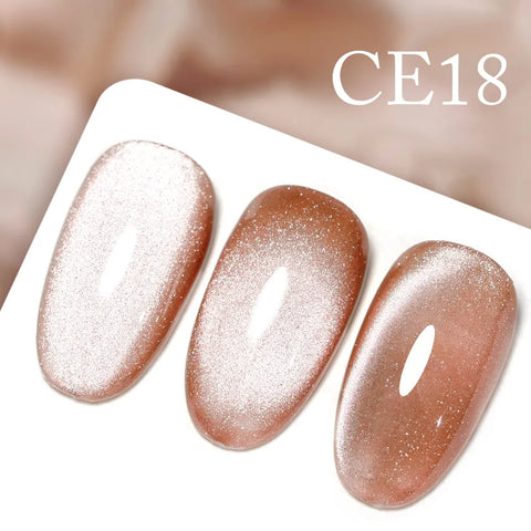 CANNI Long Wear No-Wipe Topcoat & Crystal Magnetic Cat Eye Gel