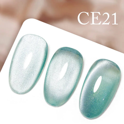 CANNI Long Wear No-Wipe Topcoat & Crystal Magnetic Cat Eye Gel