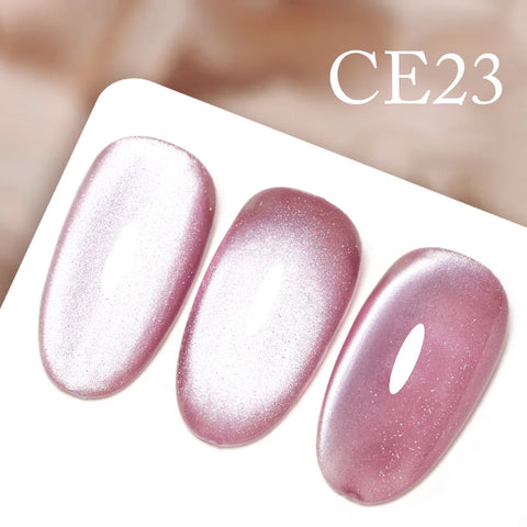 CANNI Long Wear No-Wipe Topcoat & Crystal Magnetic Cat Eye Gel