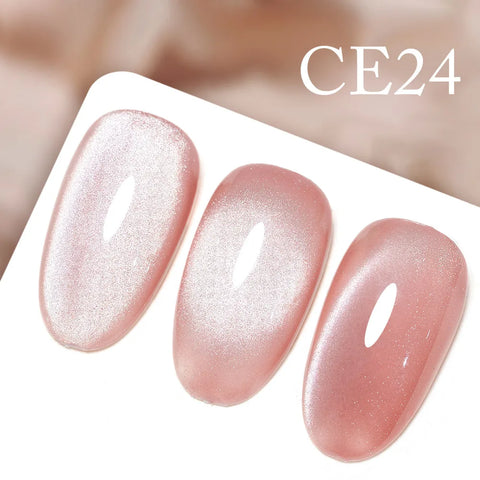 CANNI Long Wear No-Wipe Topcoat & Crystal Magnetic Cat Eye Gel