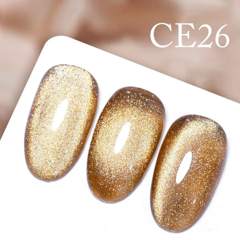 CANNI Long Wear No-Wipe Topcoat & Crystal Magnetic Cat Eye Gel