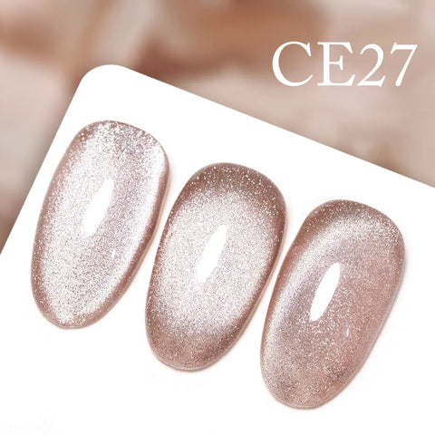 CANNI Long Wear No-Wipe Topcoat & Crystal Magnetic Cat Eye Gel